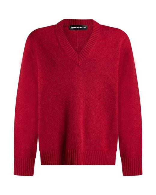 Department 5 Red Brick Sweater Wool for men