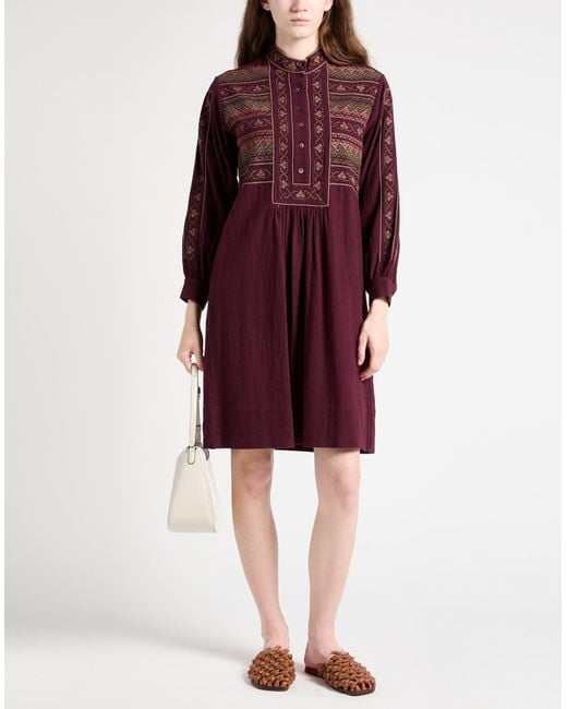 Antik Batik Purple Midi Dress