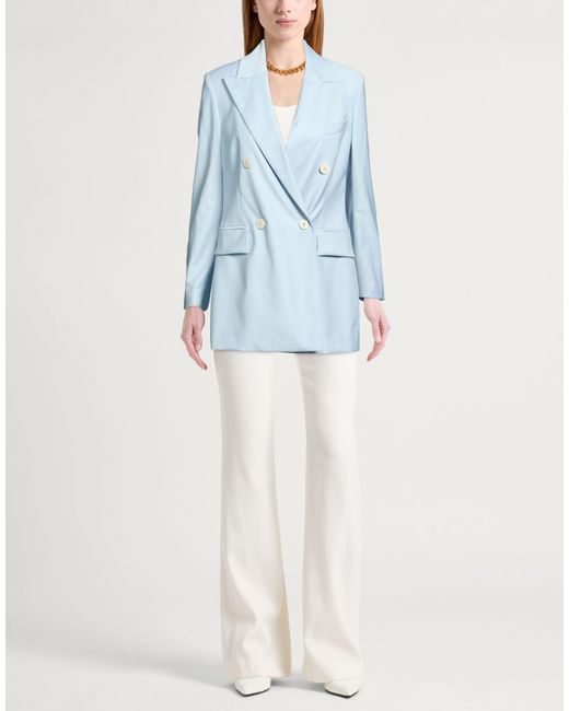Eleventy Blue Sky Blazer Wool, Viscose, Elastane