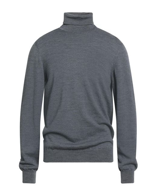 Heritage Blue Charcoal Turtleneck Wool for men