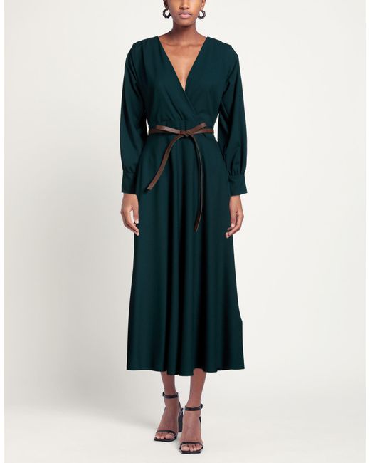 Oltre Green Midi Dress