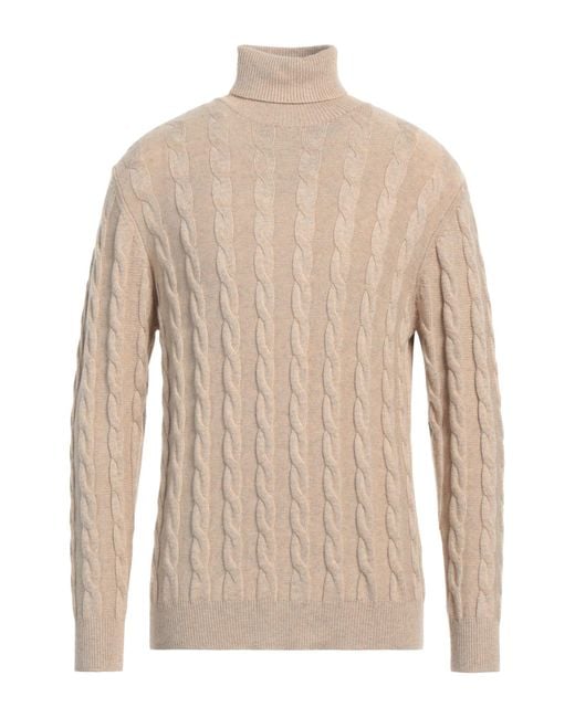 Cashmere Company Rollkragenpullover in Natural für Herren