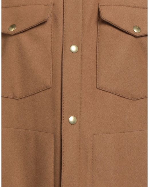 Department 5 Brown Jacket Wool, Polyamide for men