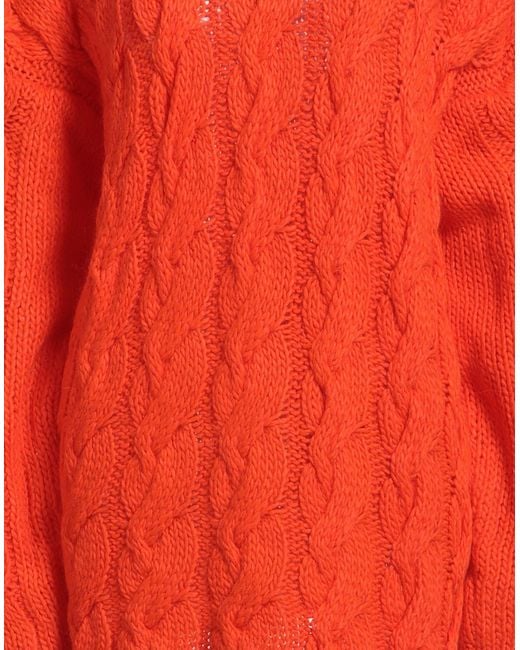 Pink Memories Red Turtleneck Acrylic, Mohair Wool, Polyamide, Wool