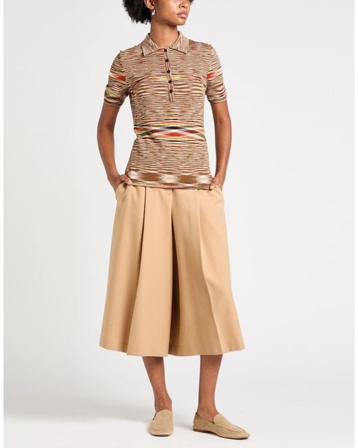 Missoni Brown Polo Shirt Wool, Polyamide, Elastane