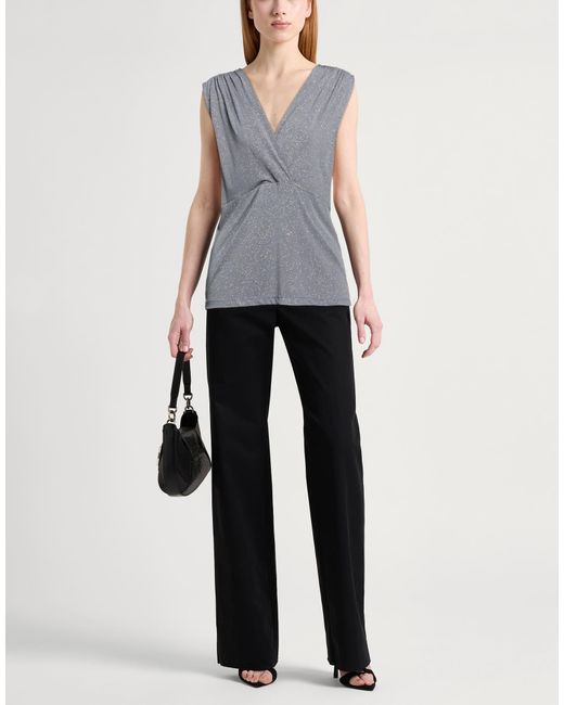 Rinascimento Gray Top Polyester, Elastane