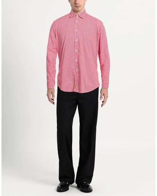 B.D. Baggies Pink Shirt Cotton for men