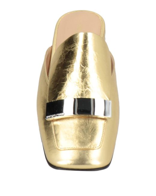 Sergio Rossi Metallic Mules & Clogs