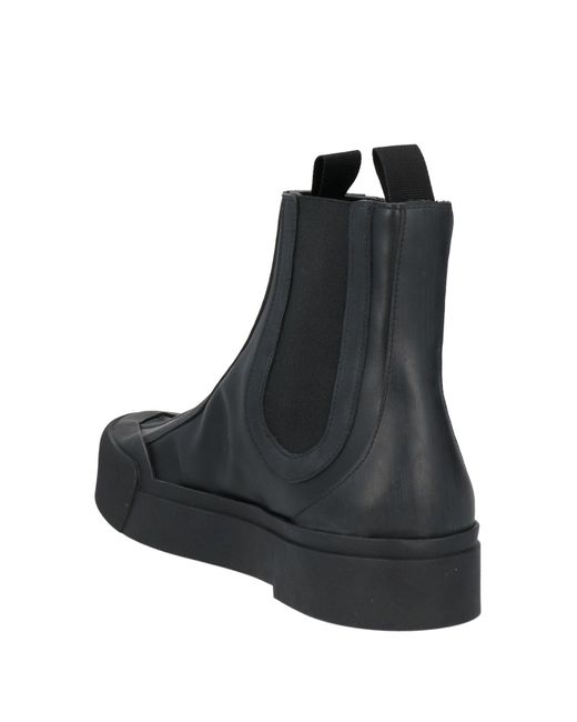 Emporio Armani Black Ankle Boots Leather