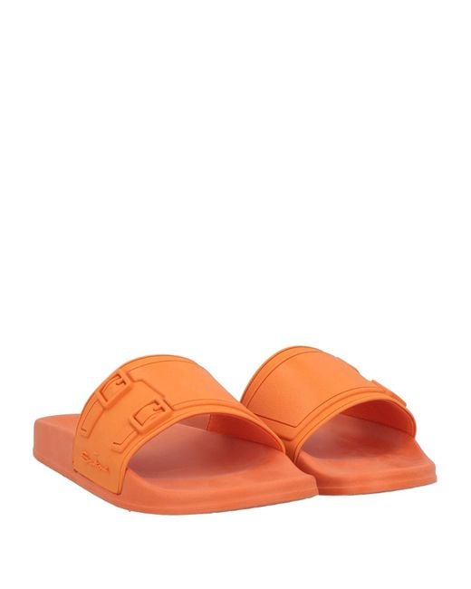 Santoni Orange Sandals for men
