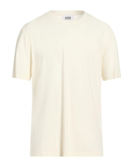 Camiseta Alpha Studio de hombre de color Natural