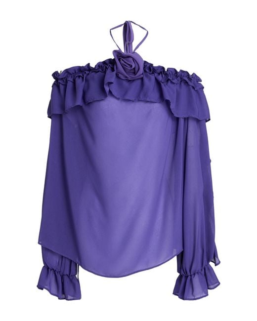 ATELIER LEGORA Purple Top Viscose, Nylon, Polyester