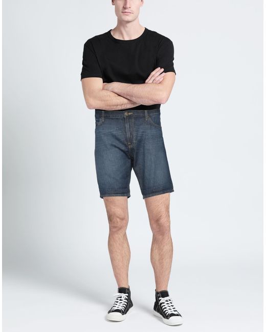 Lee Jeans Blue Denim Shorts for men