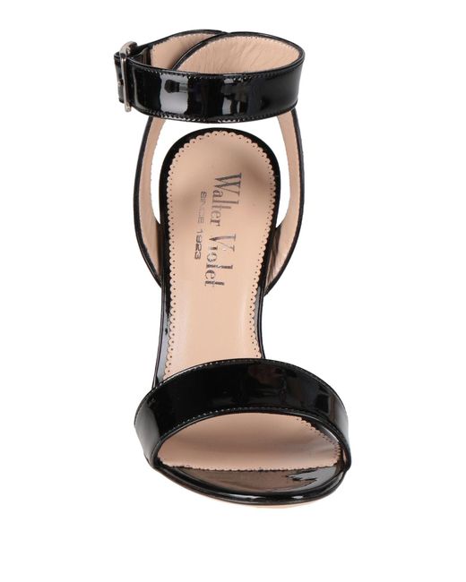 Walter Violet Black Sandals Leather