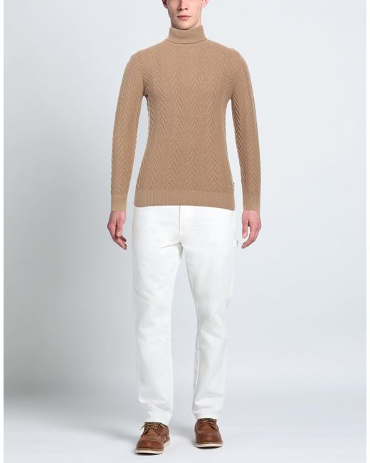 40weft Natural Turtleneck for men