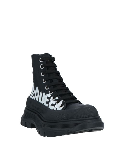 McQueen Black Ankle Boots