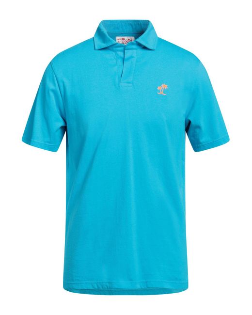 Mc2 Saint Barth Blue Polo Shirt for men