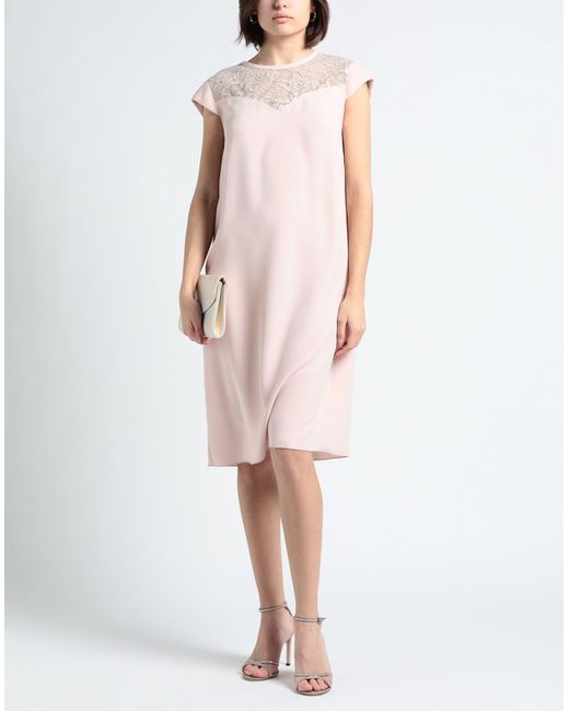 AQUILANO.RIMONDI Pink Midi Dress