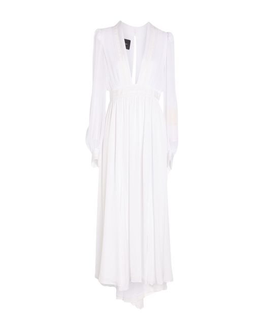 Pinko Women's White Midi Dress