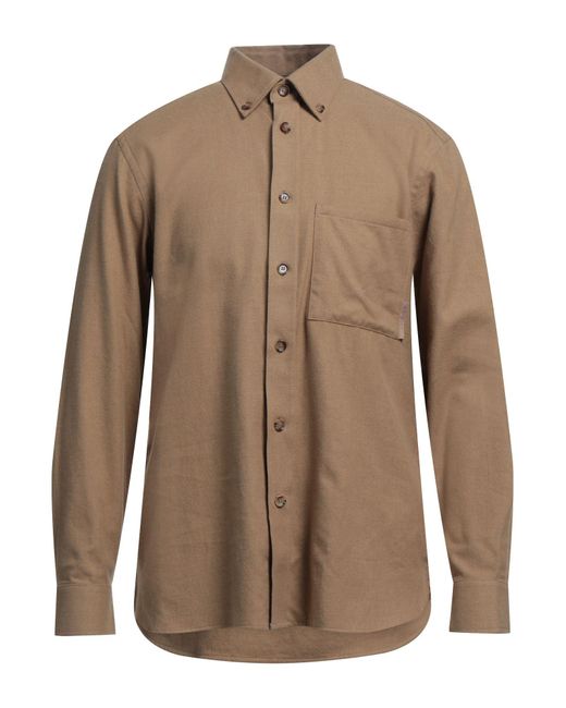Burberry Brown Shirt Cotton for men