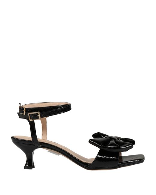 Divine Follie Black Sandals Textile Fibers