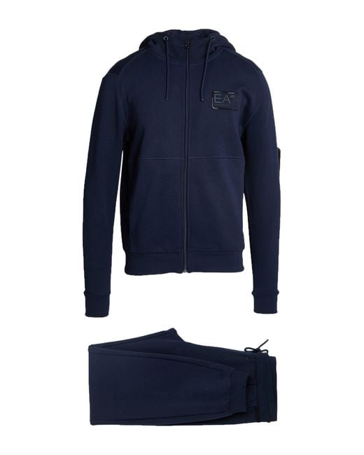 EA7 Blue Tracksuits for men