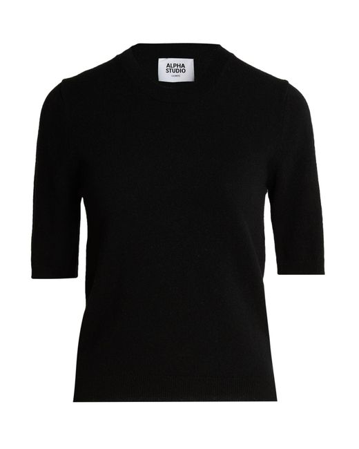 Pullover Alpha Studio de color Black