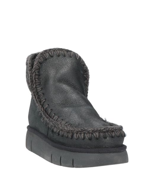 Mou Black Ankle Boots