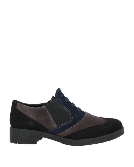 Daniele Ancarani Black Lace-Up Shoes Soft Leather