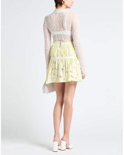 MSGM Metallic Mini Skirt Viscose, Polyamide