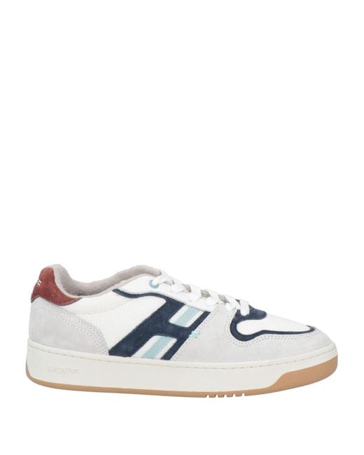 HOFF White Sneakers Leather, Textile Fibers for men
