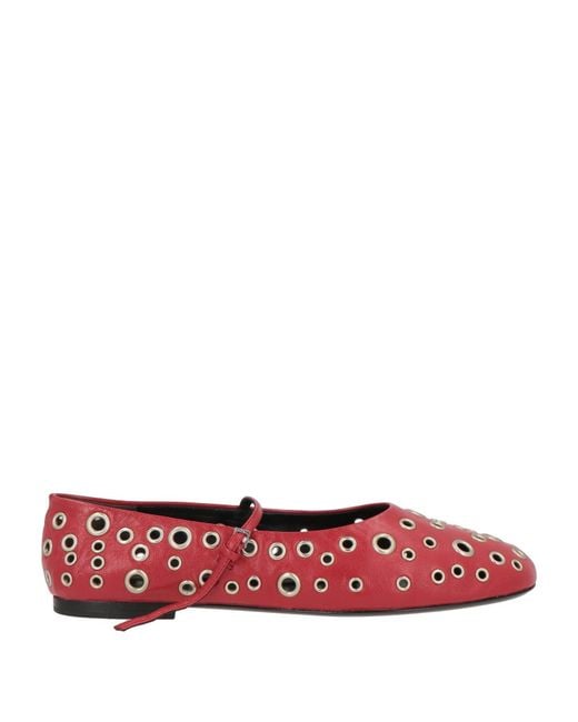 Tory Burch Red Ballet Flats