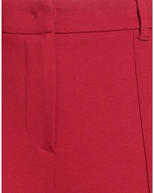 Rebel Queen Red Pants Viscose, Polyamide, Elastane