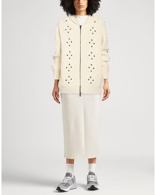 Laneus Natural Ivory Cardigan Wool, Polyamide