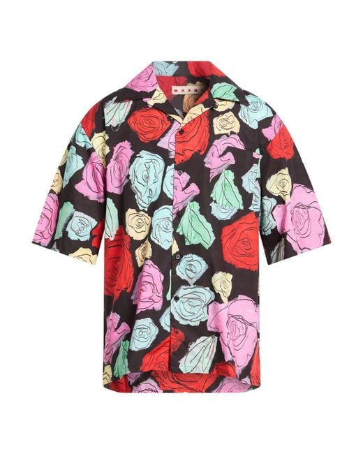Marni Red Shirt Cotton for men