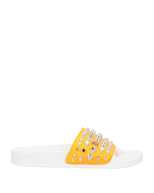 John Richmond Yellow Sandals Textile Fibers for men