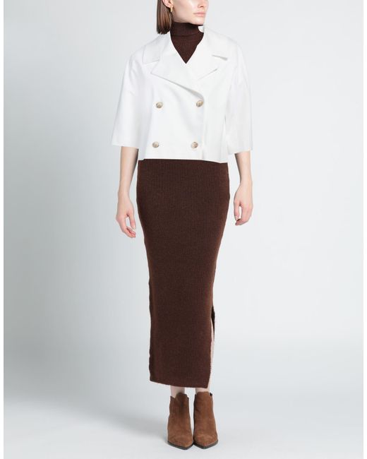 RUE DU BAC White Blazer Cotton, Elastane