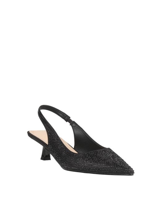 Twenty Four Haitch Black Pumps