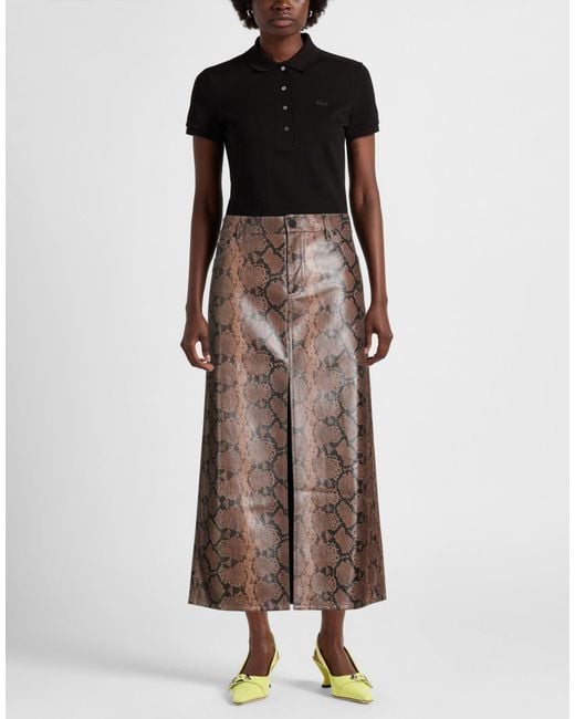 Alice + Olivia Brown Midi Skirts