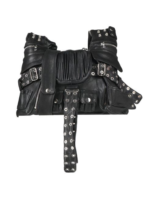 NO/FAITH STUDIOS Black Cross-Body Bag Leather