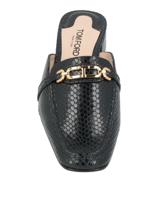 Tom Ford Black Mules & Clogs