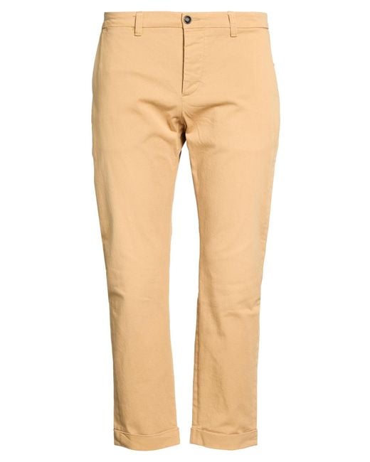 People Natural Sand Pants Cotton, Elastane for men