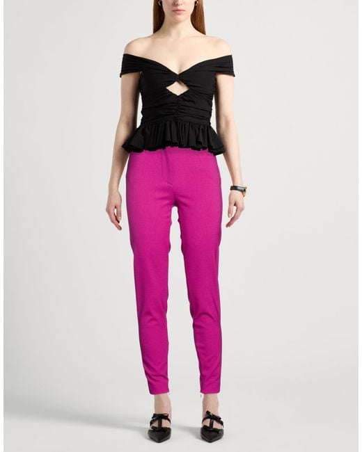 Emilio Pucci Pink Pants Virgin Wool, Mohair Wool, Silk, Elastane