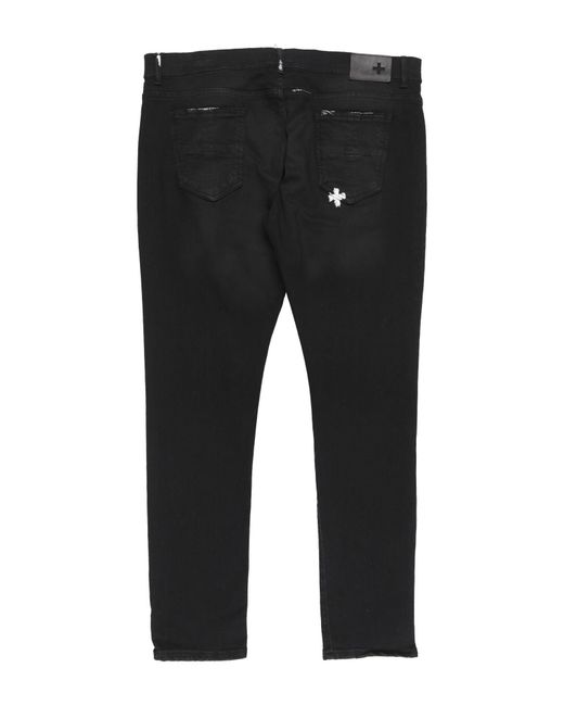 MD75 Black Jeans Cotton, Elastane for men