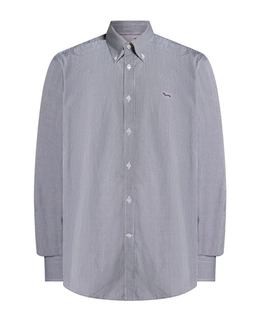 Harmont & Blaine Blue Shirt Cotton for men