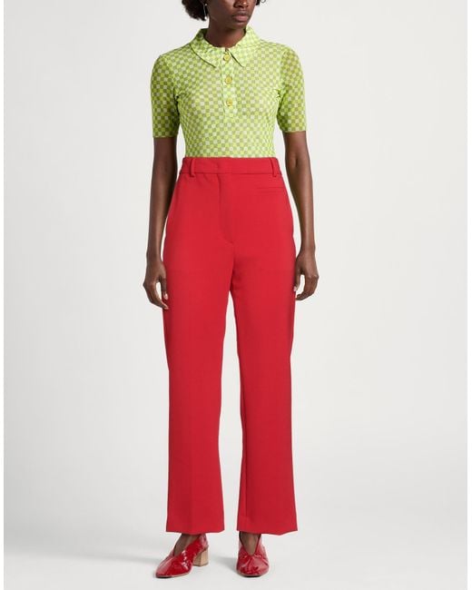 Sportmax Red Trouser