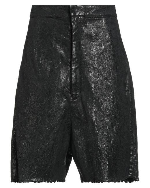 Rick Owens Men's Gray Denim Shorts