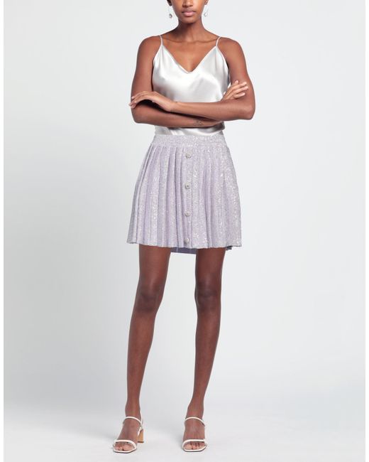 Self-Portrait Purple Mini Skirt