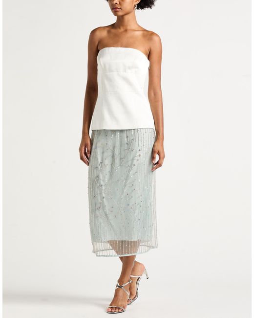 Forte_forte Blue Midi Skirts