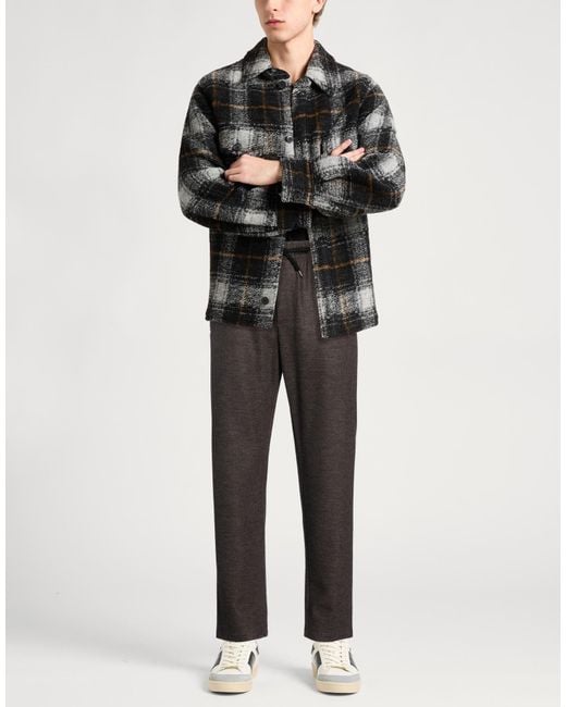 Harris Wharf London Gray Pants Virgin Wool for men